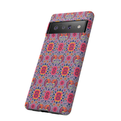 Tough Cases, Pisces, Zodiac v3, Flower Pattern