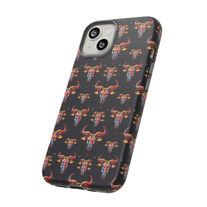Tough Cases, Taurus, Zodiac, Metal Pattern