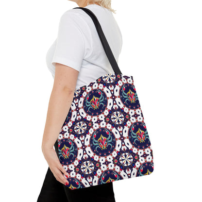 Tote Bag (AOP), Scorpio, Zodiac v1, Jewel Pattern