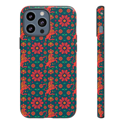 Tough Cases, Leo, Zodiac v2, Flower Pattern