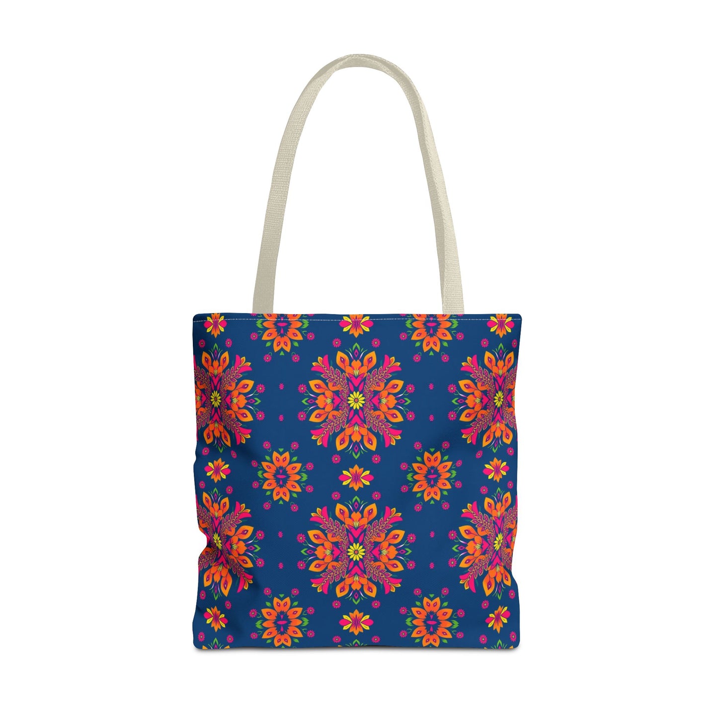 Tote Bag (AOP), Gemini, Zodiac v2, Flower Pattern