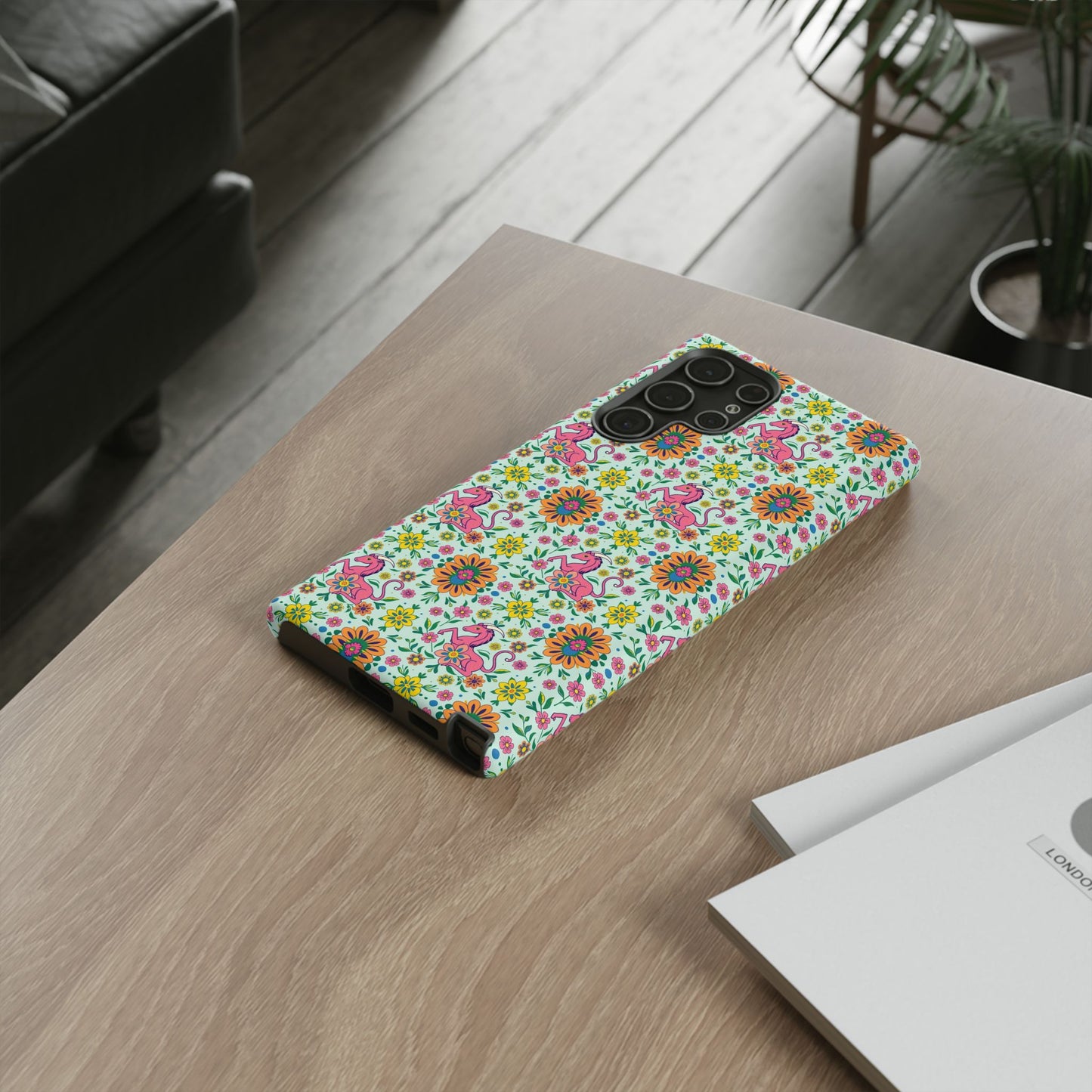Tough Cases, Aquarius, Zodiac, Flower Pattern