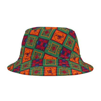 Bucket Hat, (AOP), Scorpio, Zodiac, Shape Pattern