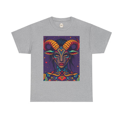 Unisex Heavy Cotton T-Shirt, Taurus, Zodiac v3, Sexy Art