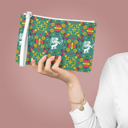 Clutch Bag, Sagittarius, Zodiac v4, Flower Pattern