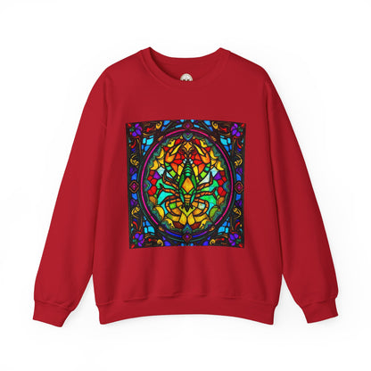 Unisex Heavy Blend™ Crewneck Sweatshirt, Glass 1, Scorpio Zodiac Design