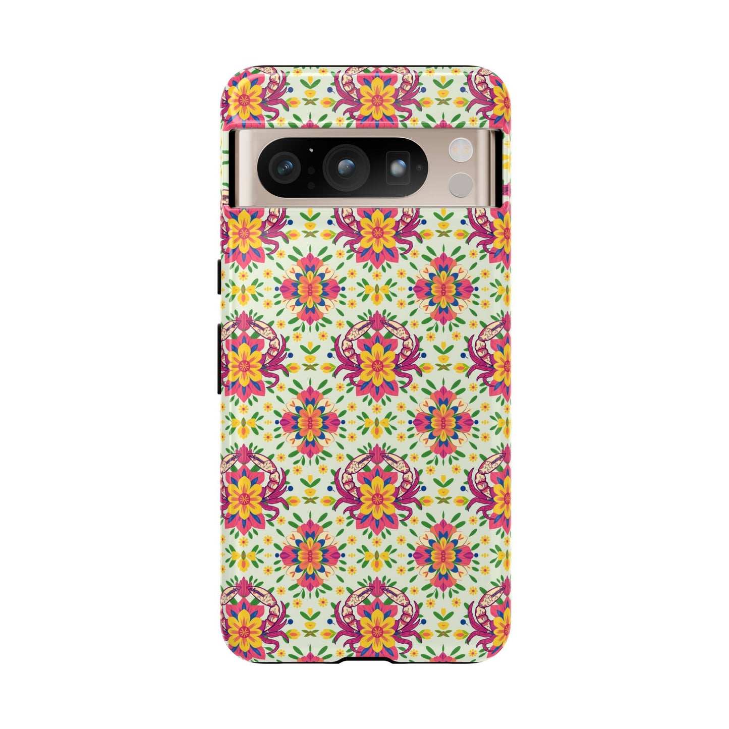 Tough Cases, Cancer, Zodiac v3, Flower Pattern