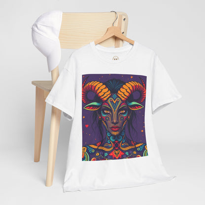 Unisex Heavy Cotton T-Shirt, Taurus, Zodiac v3, Sexy Art
