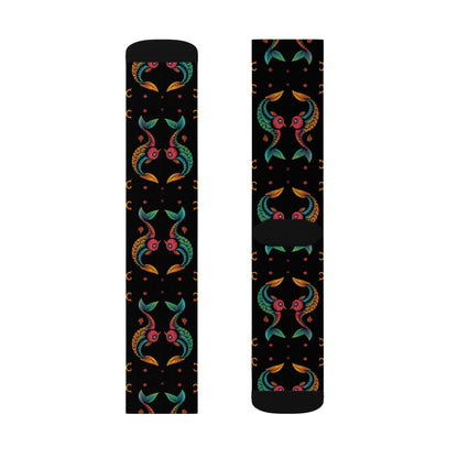 Sublimation Socks, Pisces, Zodiac v2, Pattern