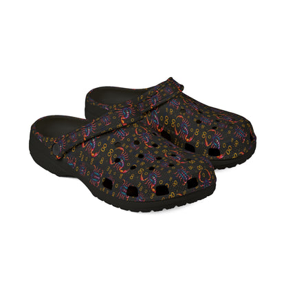 EVA Foam Rubber Shoes, (AOP), Scorpio, Zodiac v4, Pattern