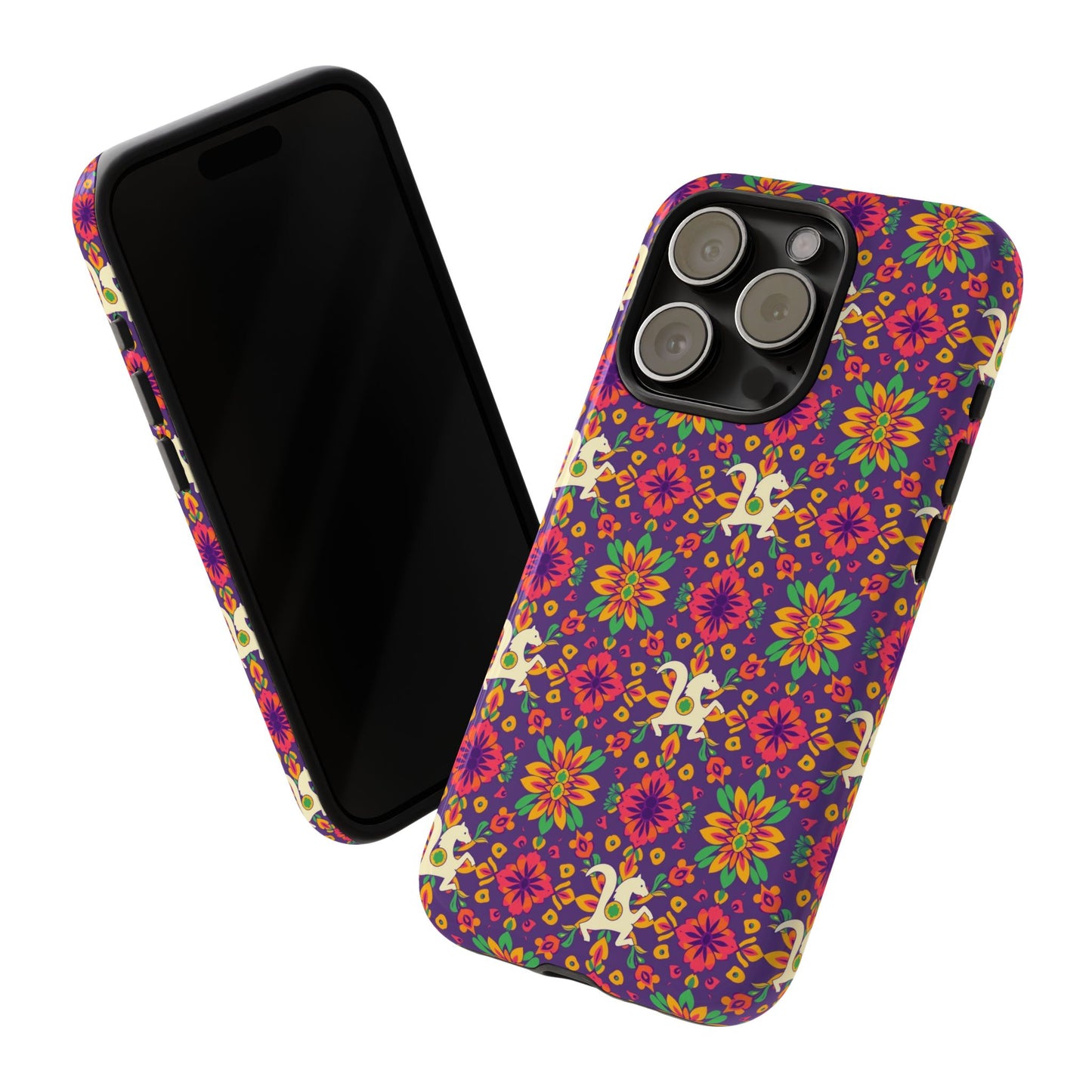 Tough Cases, Aquarius, Zodiac v1, Flower Pattern