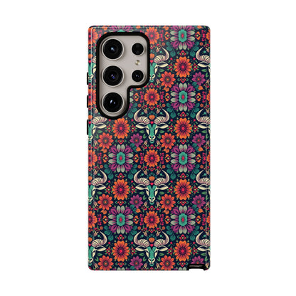 Tough Cases, Taurus, Zodiac v4, Flower Pattern