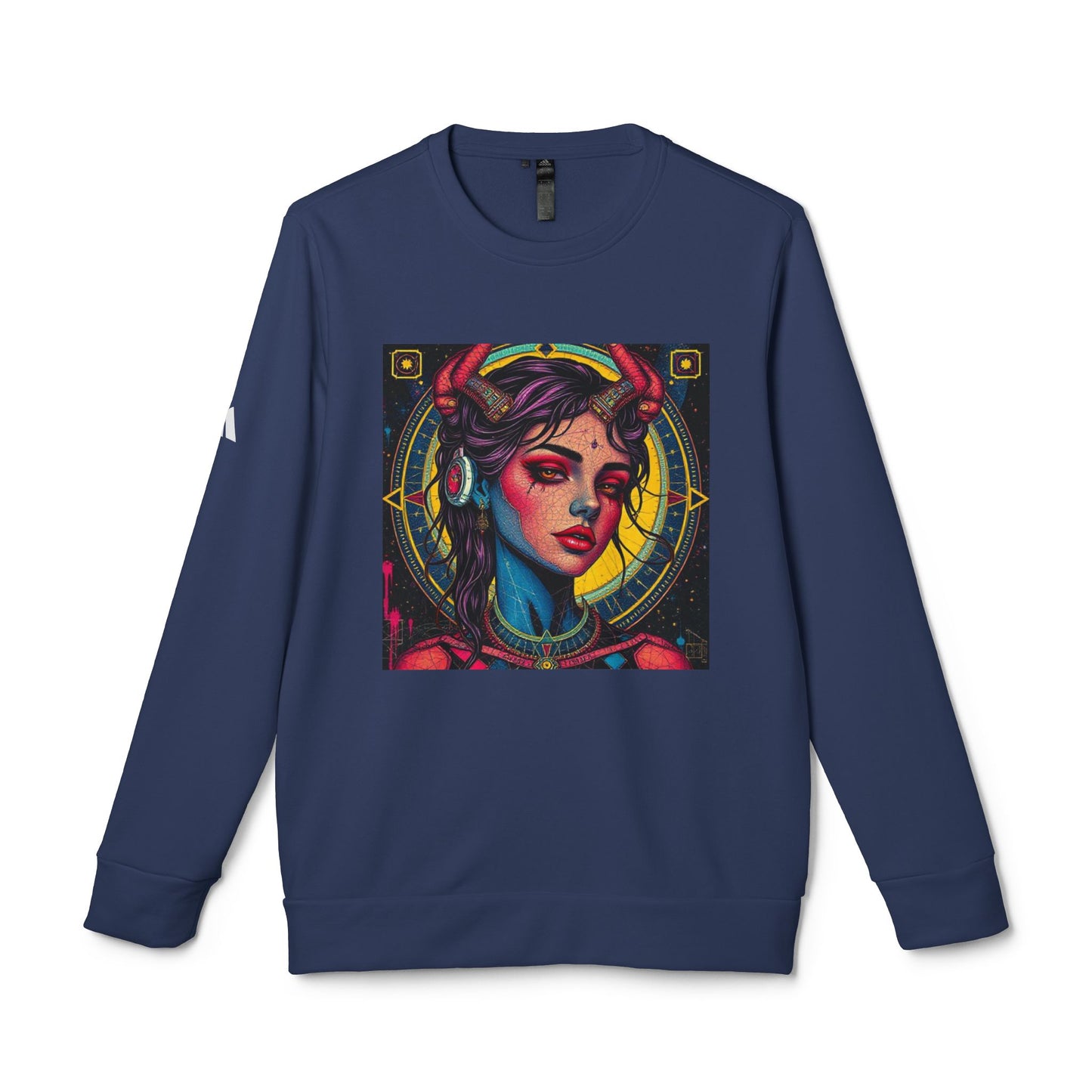 Adidas, Unisex Fleece Crewneck Sweatshirt, Scorpio, Pop Art v1, Zodiac