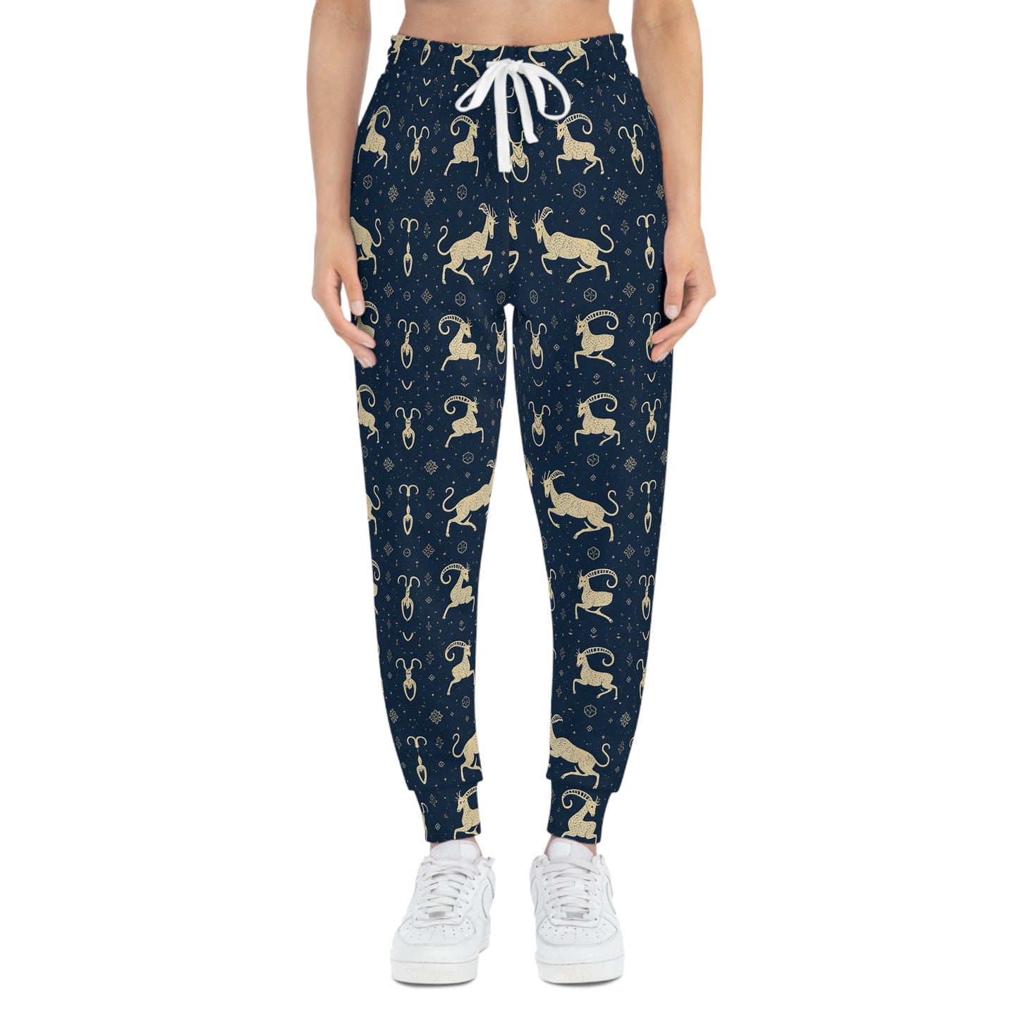 Athletic Joggers, Zodiac Design, Pattern, Capricorn, AOP