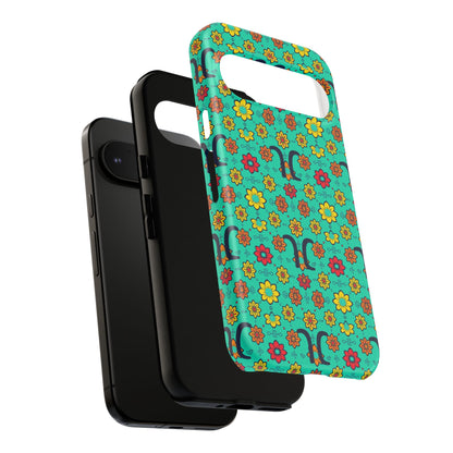 Tough Cases, Aquarius, Zodiac v2, Flower Pattern