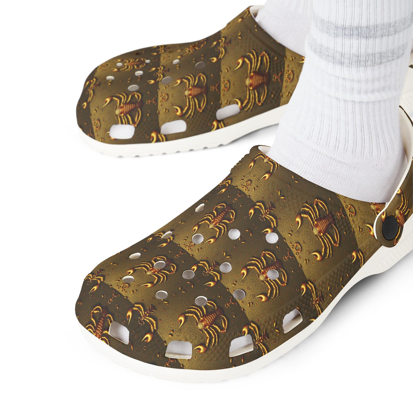 EVA Foam Rubber Shoes, (AOP), Scorpio, Zodiac, Pattern