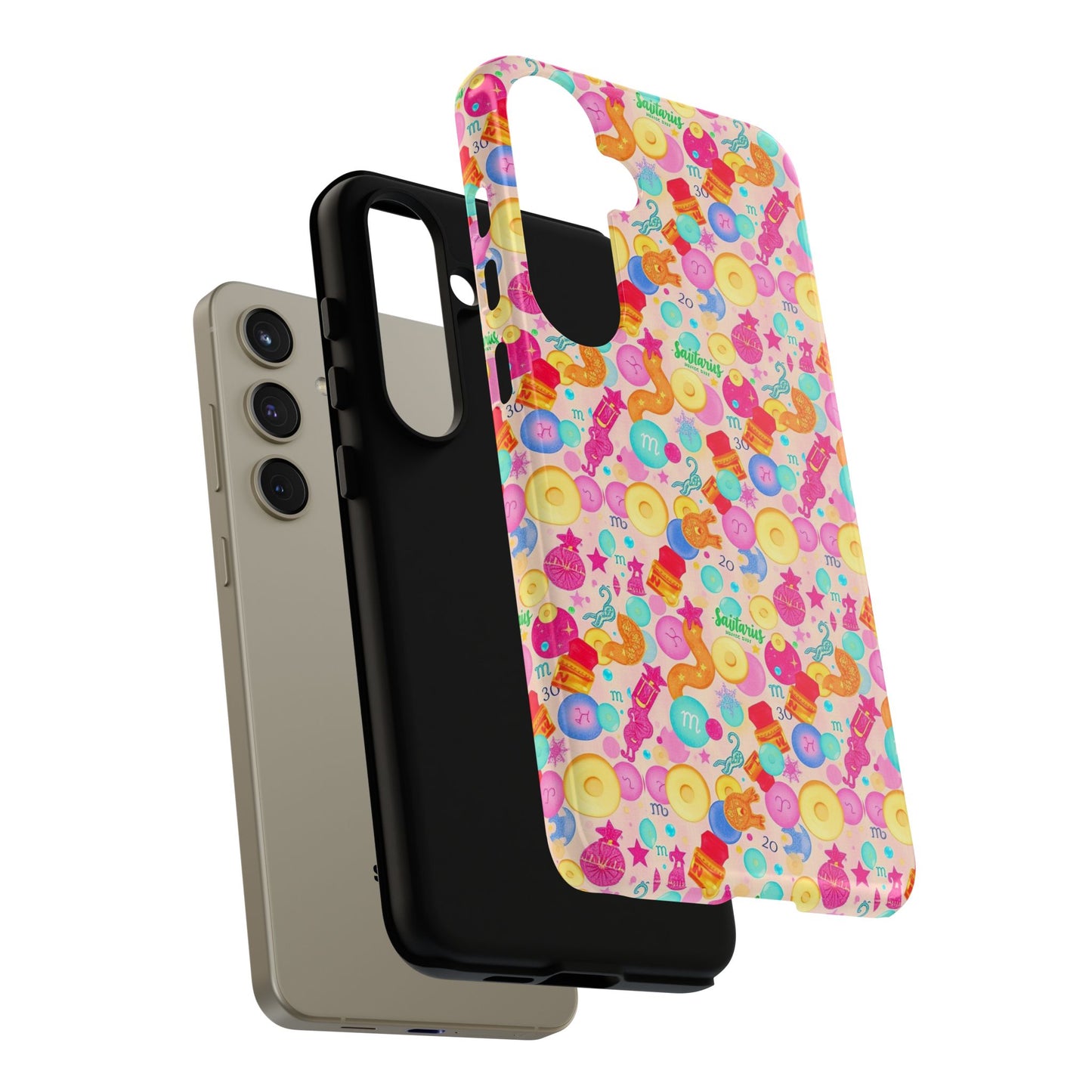 Tough Cases, Sagittarius, Zodiac v2, Bubble Pattern