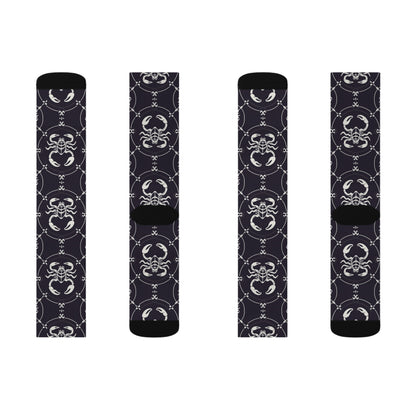 Sublimation Socks, Scorpio, Zodiac, Pattern