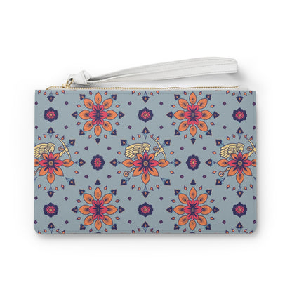 Clutch Bag, Sagittarius, Zodiac v1, Flower Pattern
