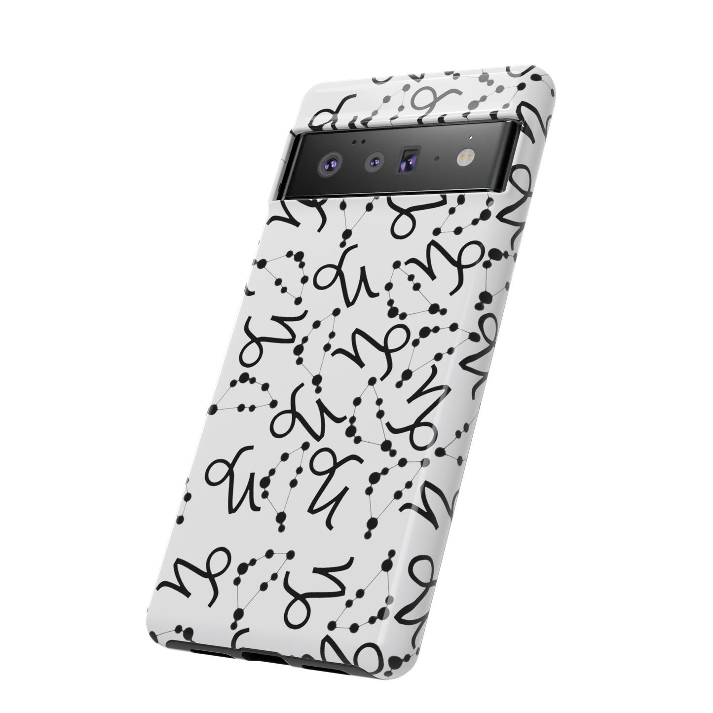 Tough Cases with the Capricorn Zodiac sign for iPhone, Samsung Galaxy, and Google Pixel devices