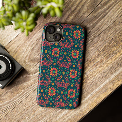 Tough Cases, Cancer, Zodiac v4, Flower Pattern