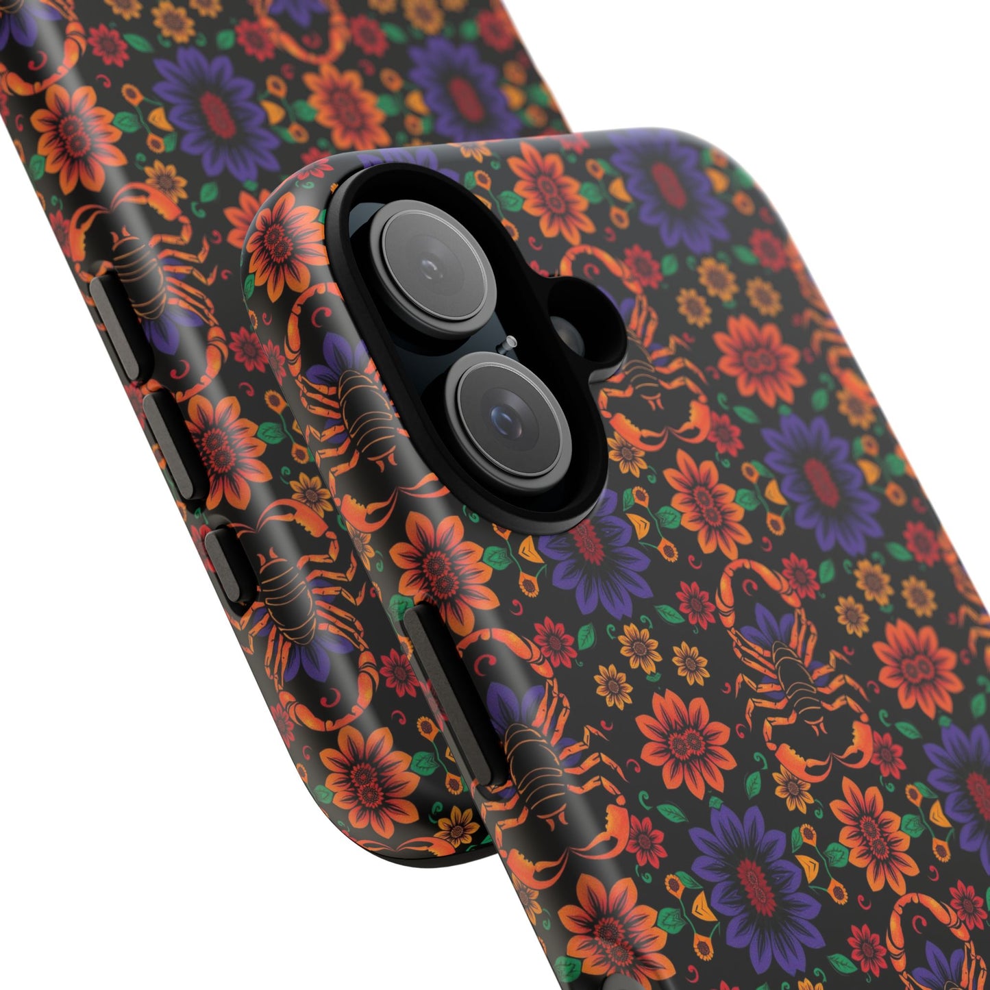 Tough Cases, Scorpio, Zodiac, Flower Pattern