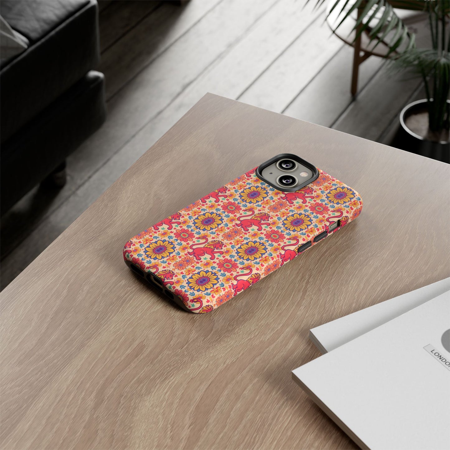 Tough Cases, Leo, Zodiac v1, Flower Pattern