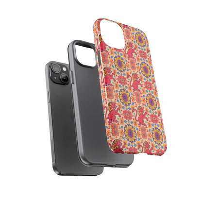 Tough Cases, Leo, Zodiac v1, Flower Pattern