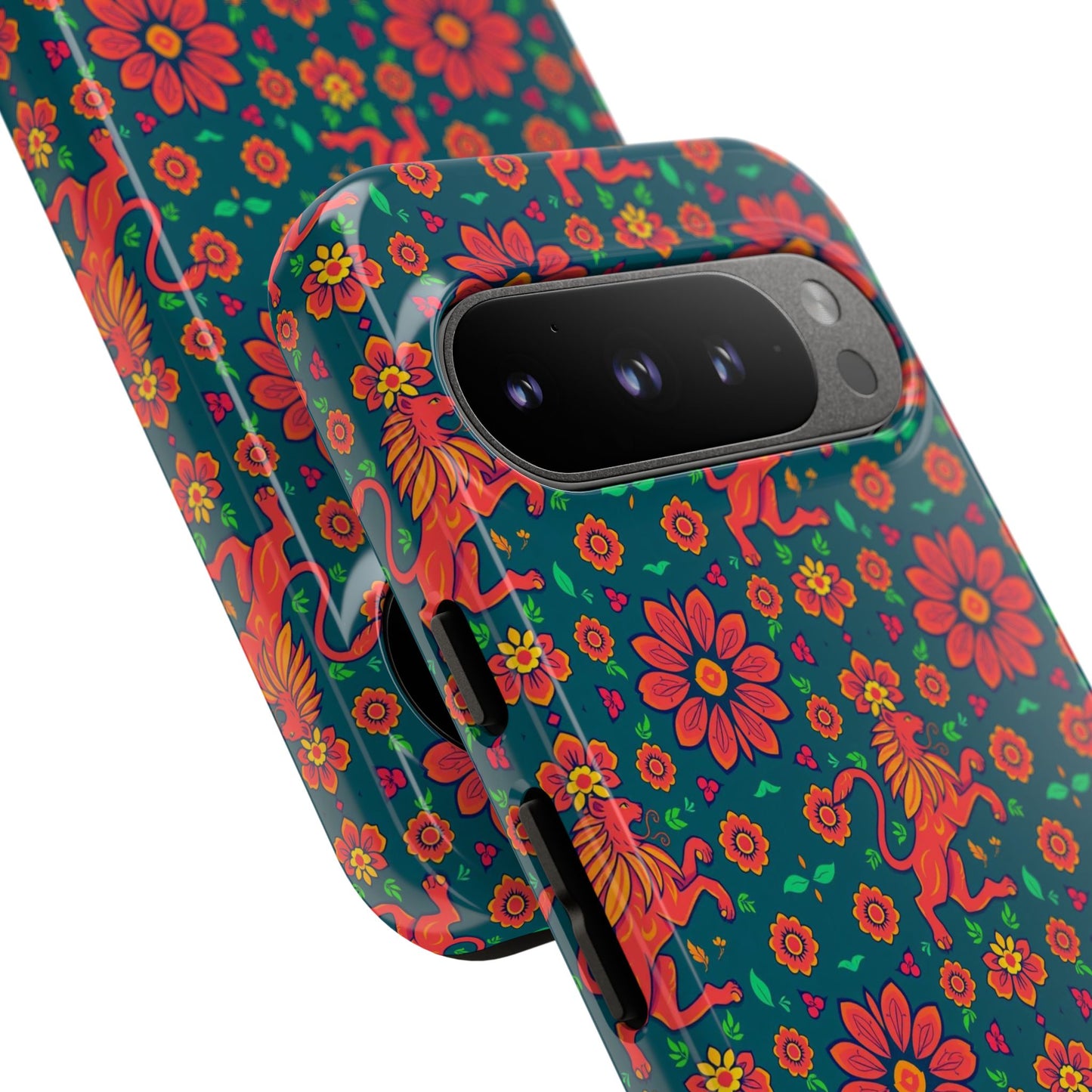 Tough Cases, Leo, Zodiac v2, Flower Pattern