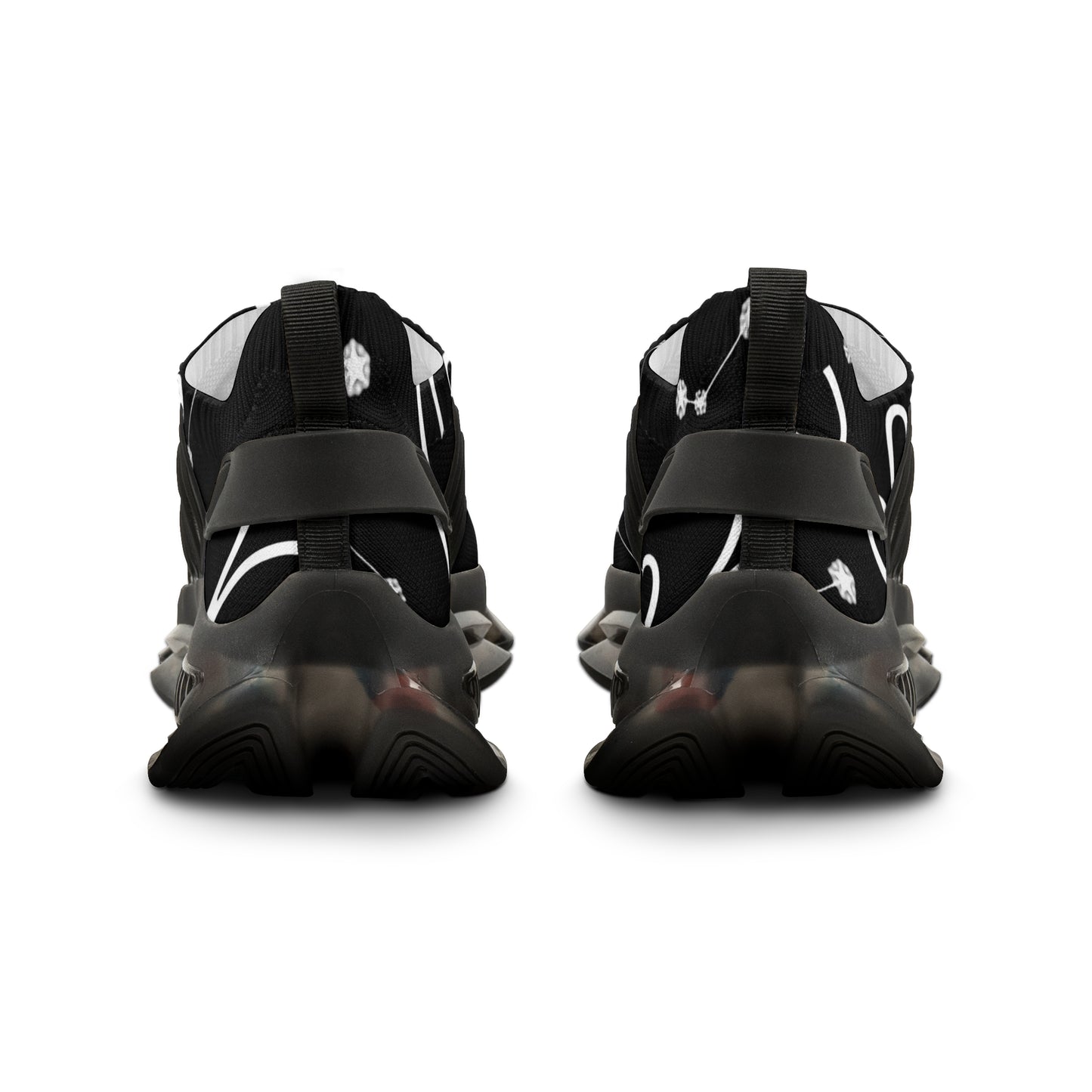Men's Mesh Sneakers, Aries Zodiac Sign, AOP, Black