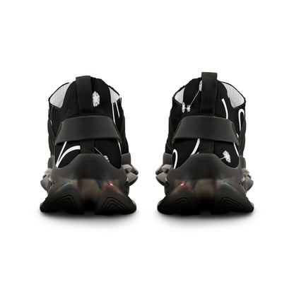 Men's Mesh Sneakers, Aries Zodiac Sign, AOP, Black