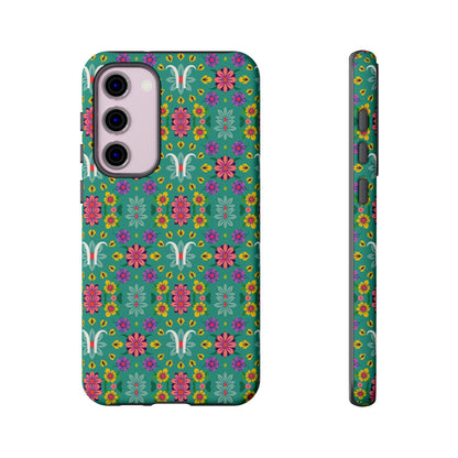 Tough Cases, Aquarius, Zodiac v4, Flower Pattern