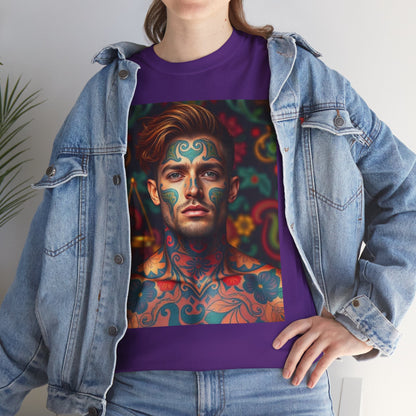 Unisex Heavy Cotton T-Shirt, Libra, Zodiac, Sexy Art