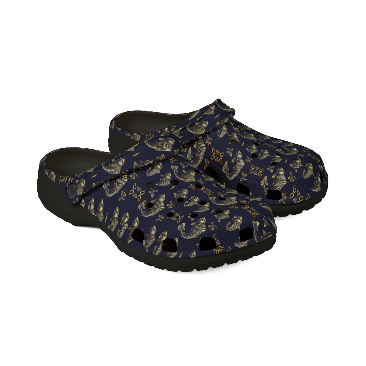 EVA Foam Rubber Shoes, (AOP), Pisces, Zodiac, Pattern
