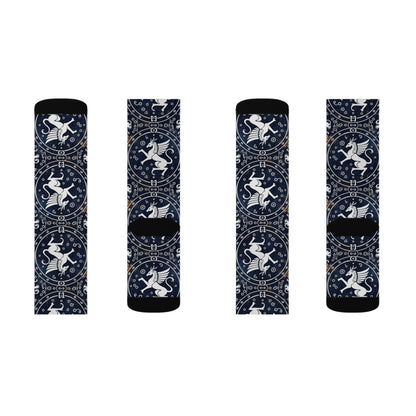 Sublimation Socks, Virgo, Zodiac v1, Pattern