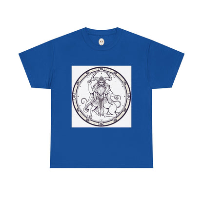 Unisex Heavy Cotton T-Shirt, Bull Centaur v1, Taurus Zodiac Design