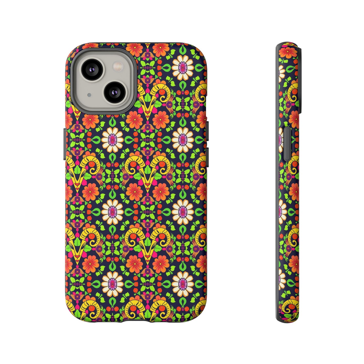 Tough Cases, Aries, Zodiac v4, Flower Pattern