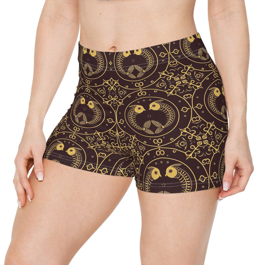 Women's Shorts, AOP, Pisces, Zodiac v1, Pattern