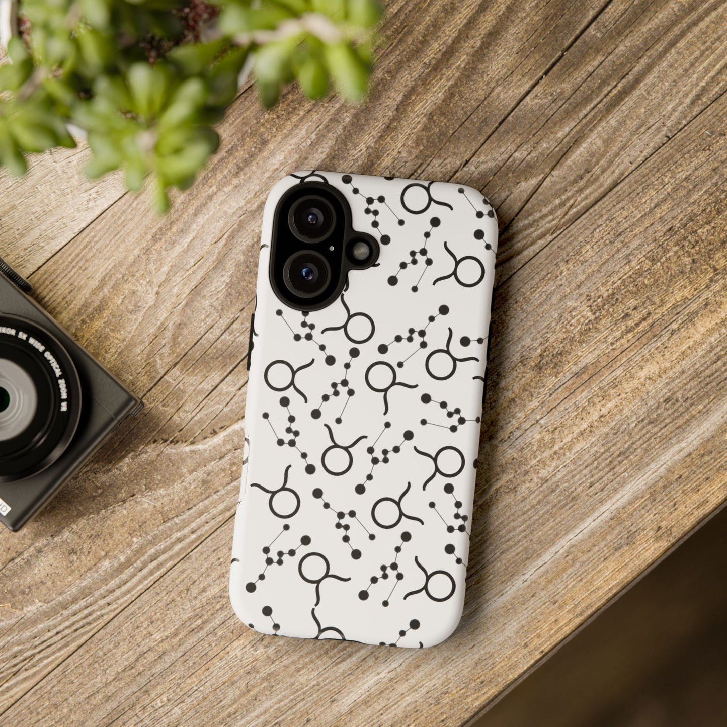 Tough Cases with the Taurus Zodiac sign for iPhone, Samsung Galaxy, and Google Pixel devices