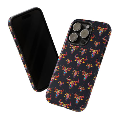 Tough Cases, Taurus, Zodiac, Metal Pattern