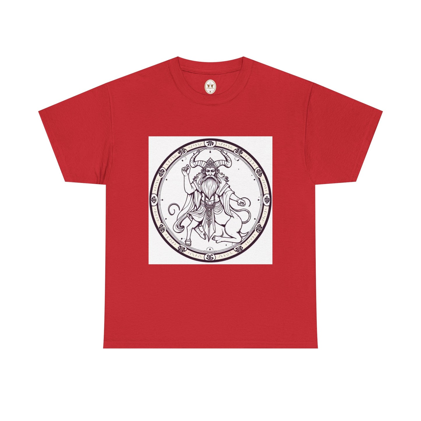 Unisex Heavy Cotton T-Shirt, Bull Centaur, Taurus Zodiac Design