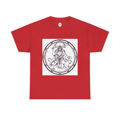 Unisex Heavy Cotton T-Shirt, Bull Centaur, Taurus Zodiac Design
