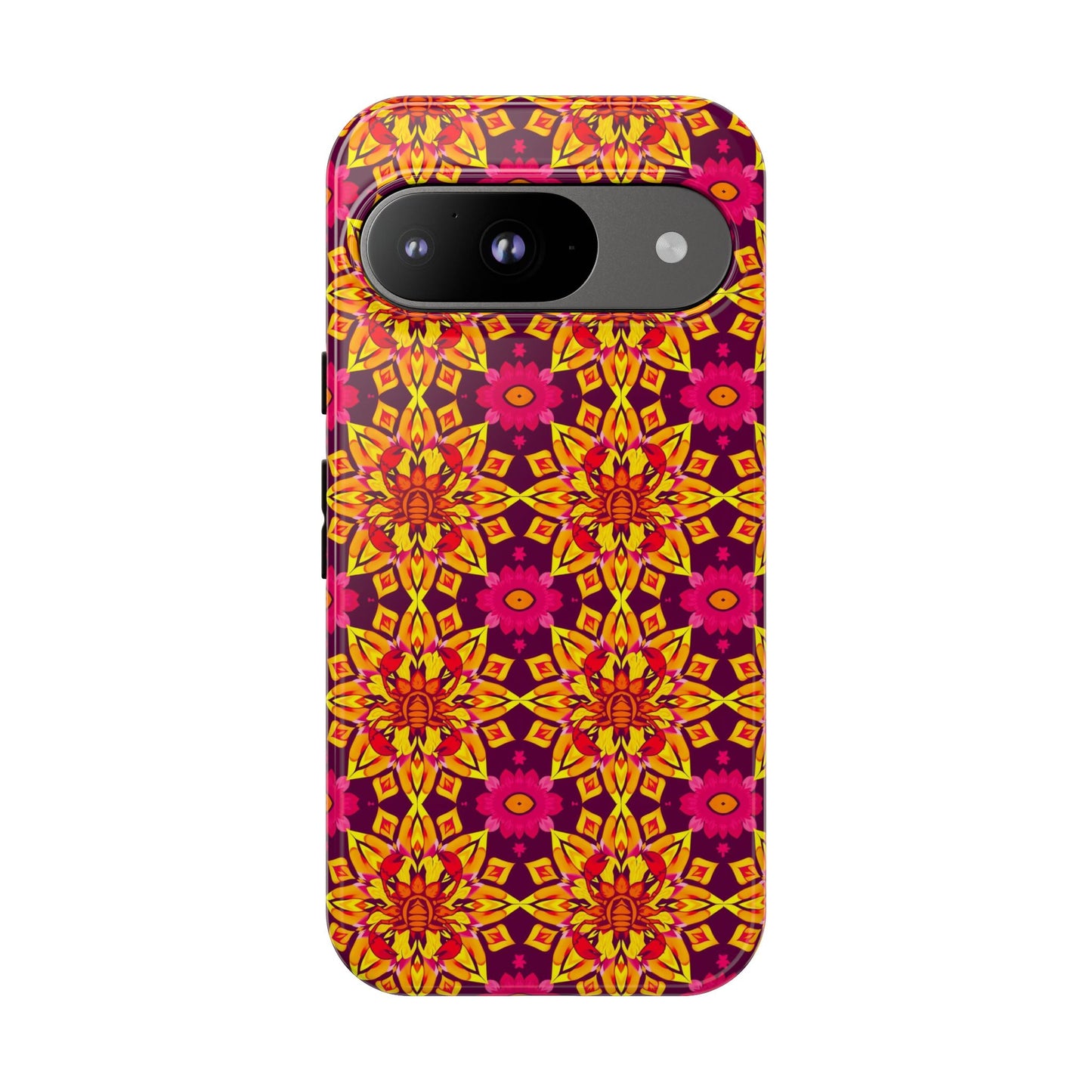 Tough Cases, Scorpio, Zodiac v1, Flower Pattern