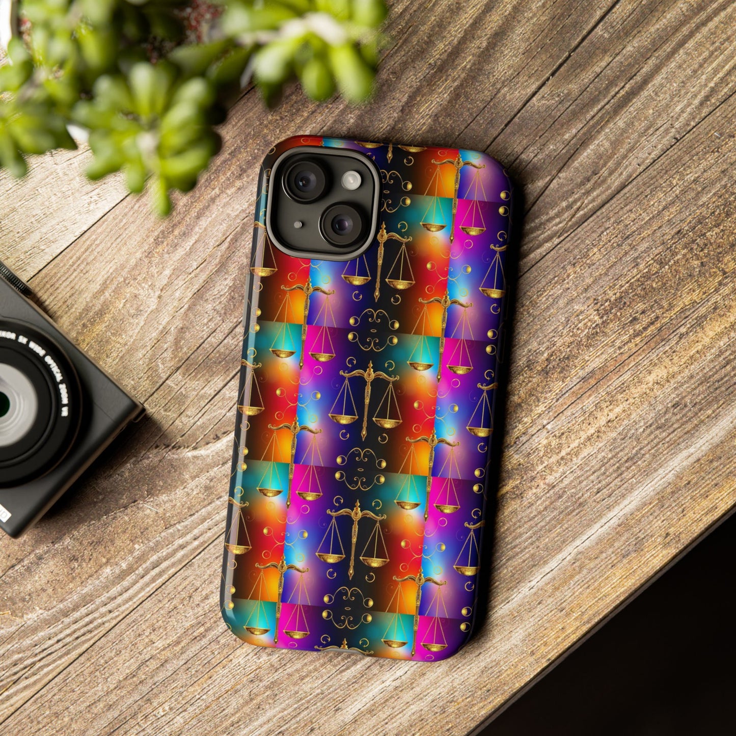 Tough Cases, Libra, Zodiac v1, Metal Pattern