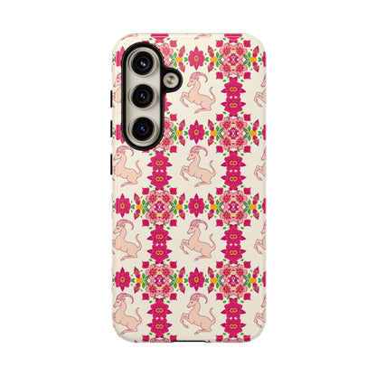 Tough Cases, Capricorn, Zodiac v3, Flower Pattern