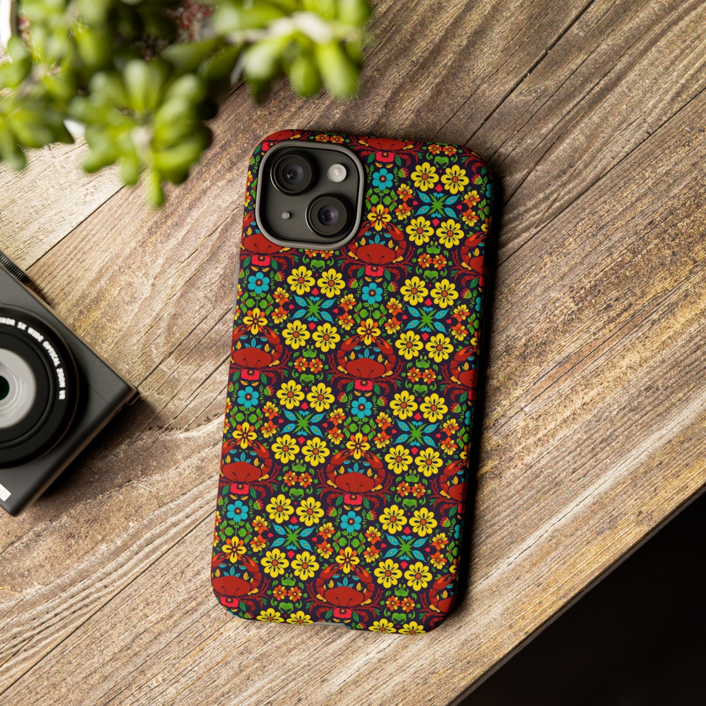 Tough Cases, Cancer, Zodiac v2, Flower Pattern