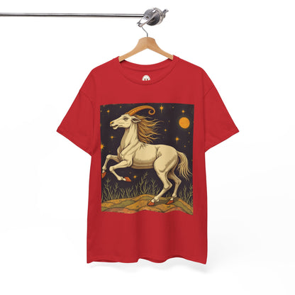 Unisex Heavy Cotton T-Shirt, Aries Animal, Zodiac Design