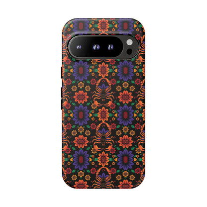 Tough Cases, Scorpio, Zodiac, Flower Pattern
