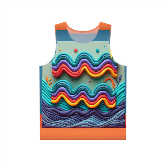 Men's Tank (AOP), Regular fit, Aquarius Painting Zodiac Sign