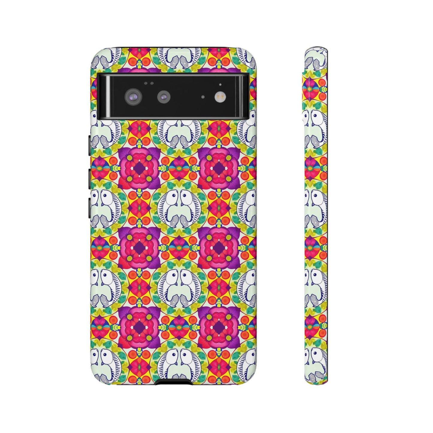 Tough Cases, Pisces, Zodiac v2, Flower Pattern